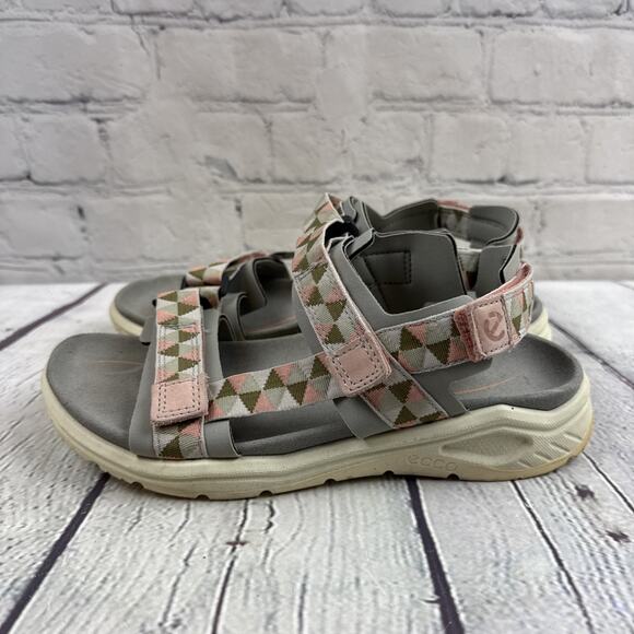 Ecco X-Trinsic Women's 5 Sandals Textile Outdoor‎ Hiking Hook and Loop - Picture 4 of 8